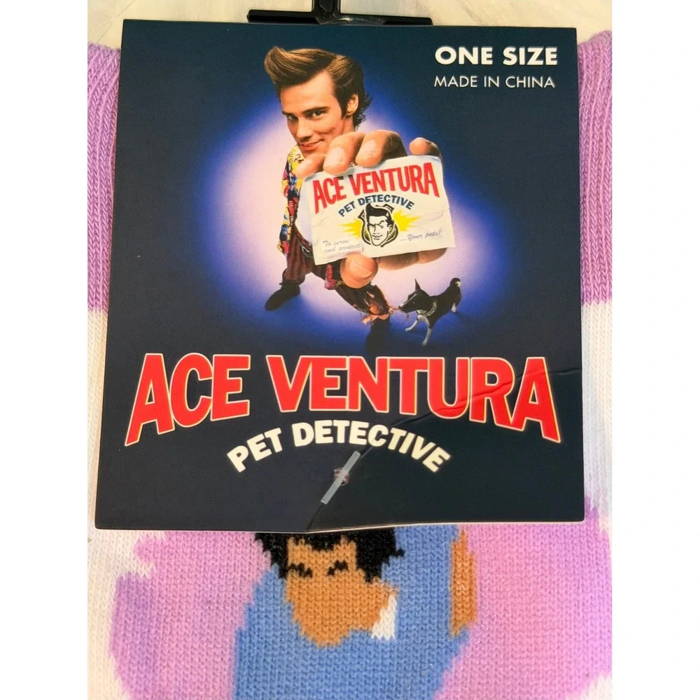 Ace Ventura Pet Detective Jim Carrey Tutu Novelty Crew Socks US 7-12 AVF301